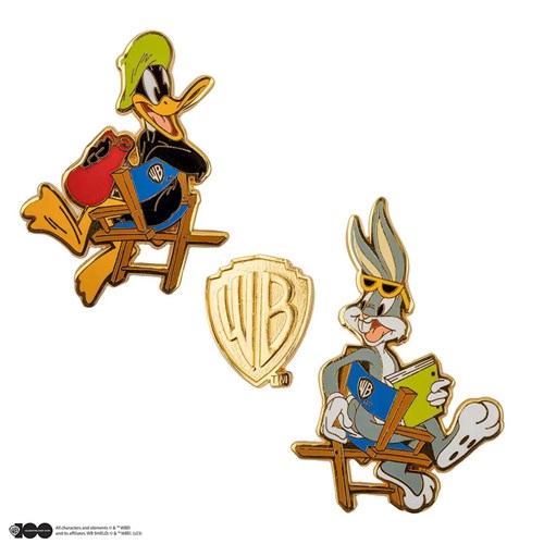 Set 2 pin's Looney Tunes à Poudlard - Harry Potter - WB 100th