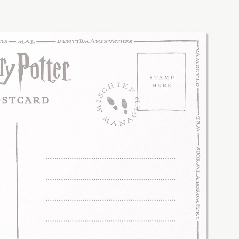 Carte postale Harry Potter par MinaLima - Professeur Rogue