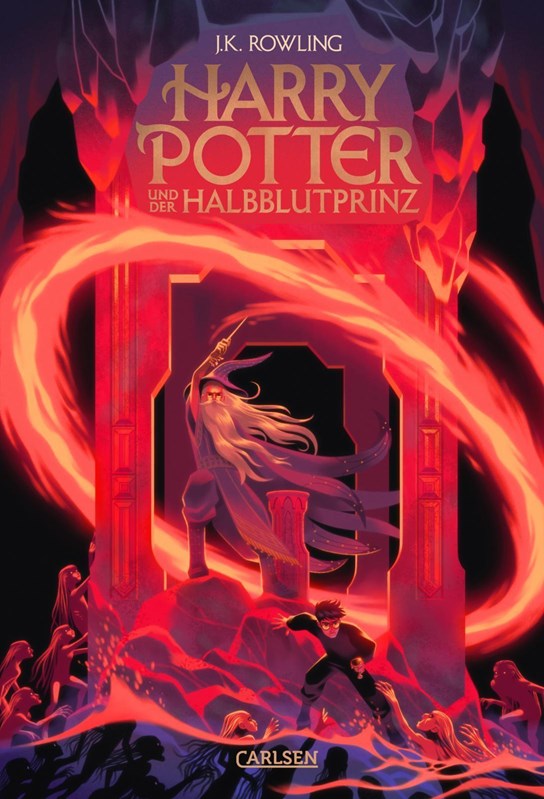 7 tomes Harry Potter ALLEMANDS 25 ans - Couvertures par George Caltsoudas