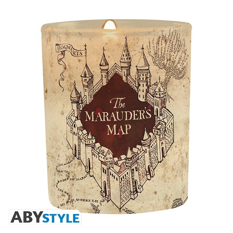 bougie harry potter carte du maraudeur