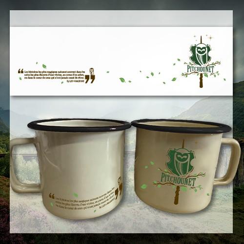 Mug camping émaillé Pitchounet