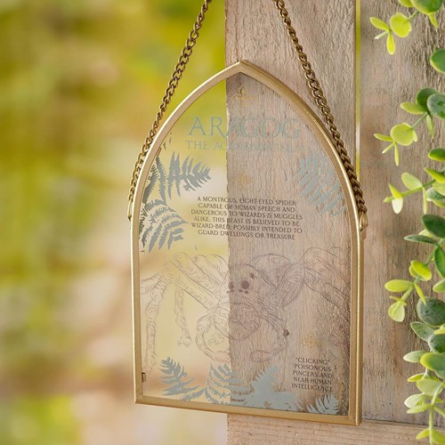 Plaque en verre voûtée suspendue Aragog - Harry Potter