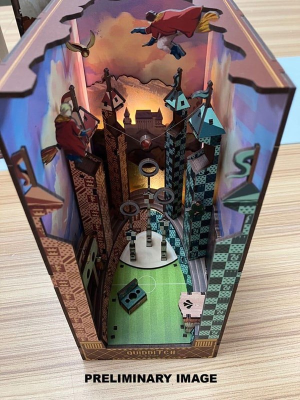 Book nook serre-livres Terrain de QUidditch - Harry Potter