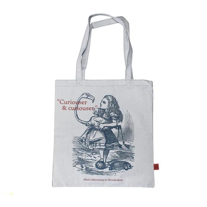 Tote bag en coton recyclé – Alice au Pays des Merveilles