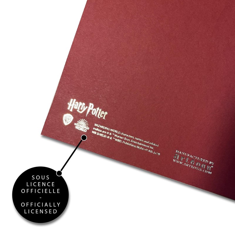 Artprint Gryffondor dorure à chaud - Harry Potter