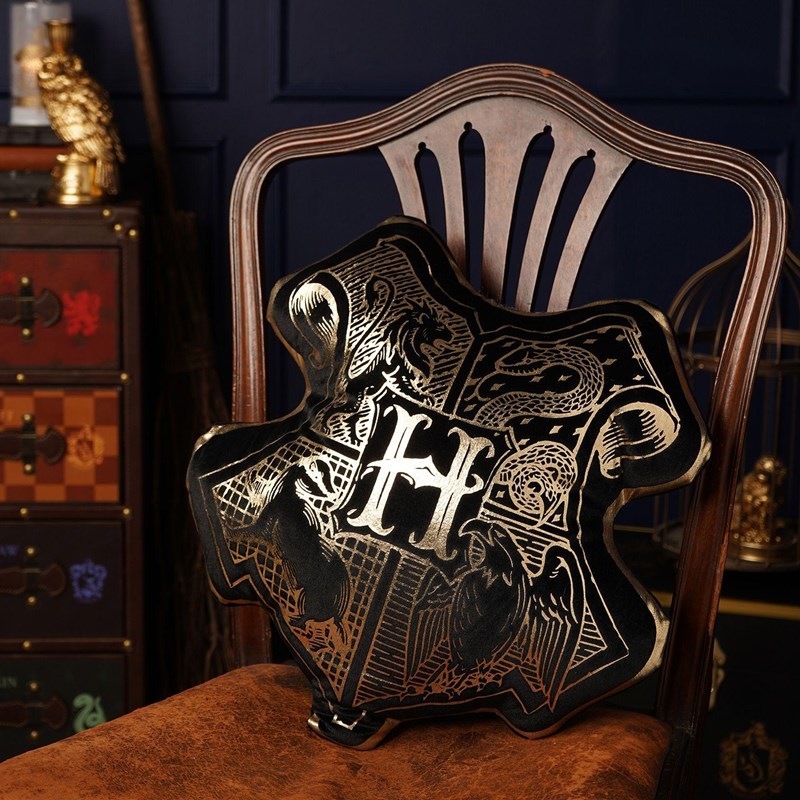 COUSSIN VELOURS ALUMNI - BLASON POUDLARD - HARRY POTTER