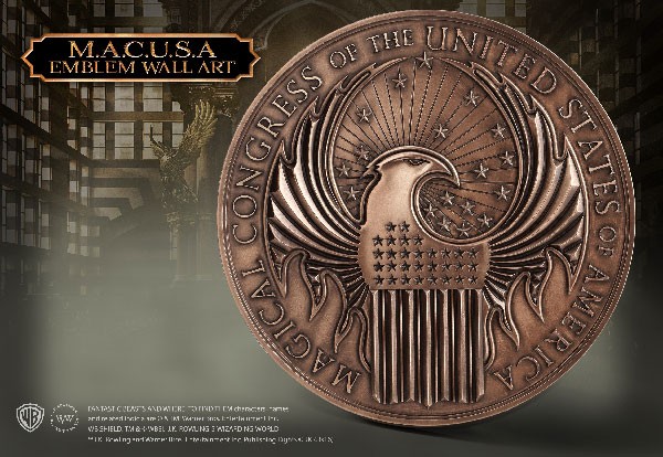 Plaque murale MACUSA - Noble Collection - Harry Potter
