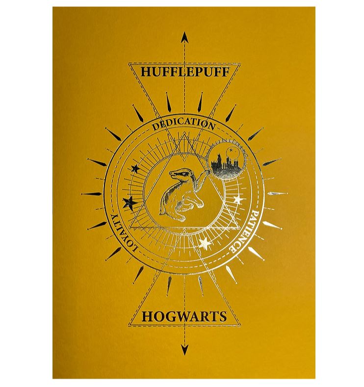 Artprint Poufsouffle dorure à chaud - Harry Potter