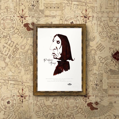 Print Professeur Rogue Carte du Maraudeur par MinaLima - Harry Potter