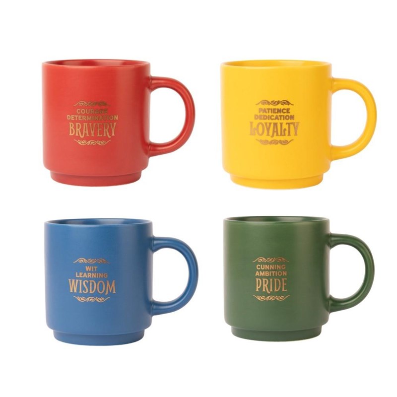 SET DE 4 TASSES - 4 MAISONS - HARRY POTTER