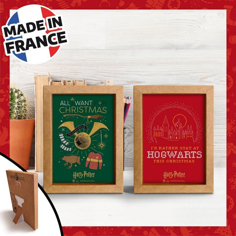 Cadre de Noël Harry Potter en kraft