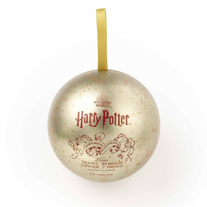 Boule de Noël et pin's Carte du Maraudeur - Harry Potter