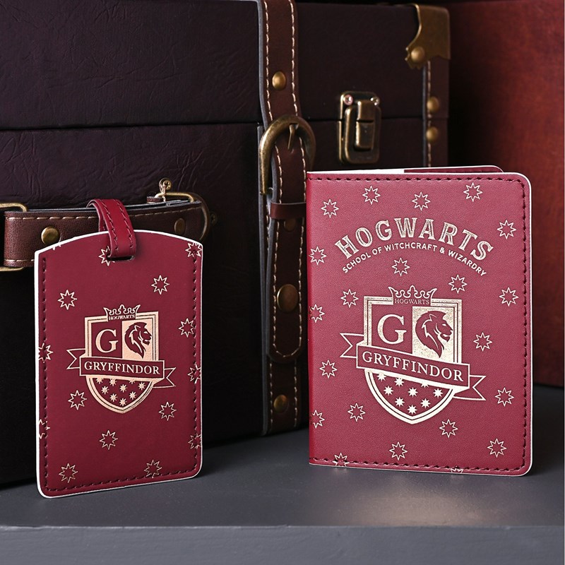 Porte-passeport et étiquette bagage Gryffondor - Harry Potter