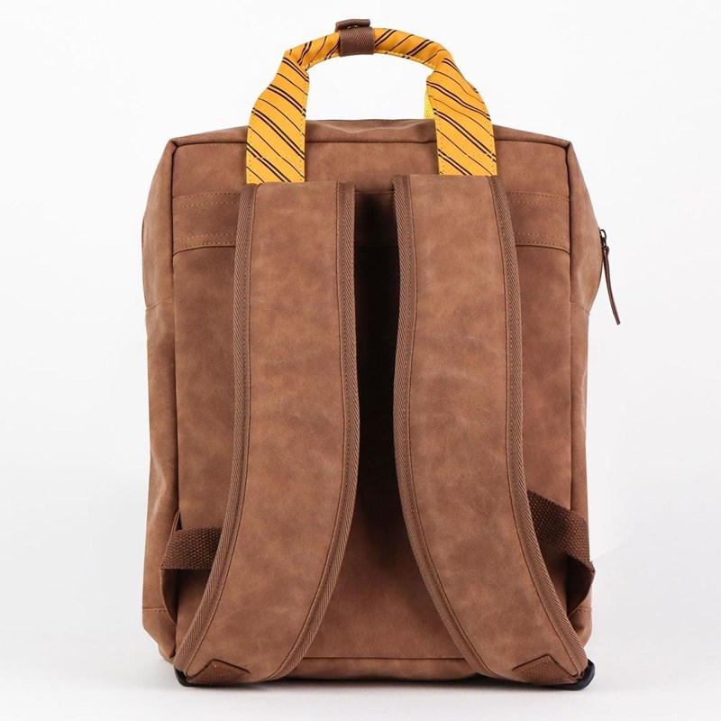 SAC A DOS CUIR BRUN CASUAL POUFSOUFFLE - POUFSOUFFLE