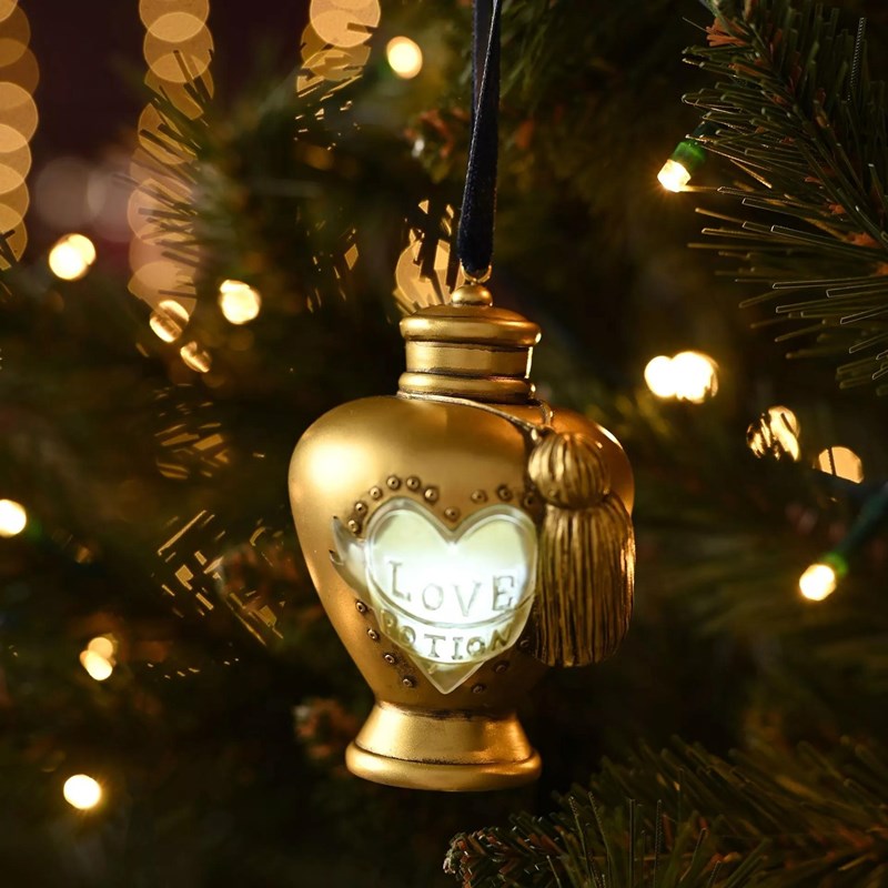 Suspension de sapin dorée lumineuse Love Potion - Harry Potter