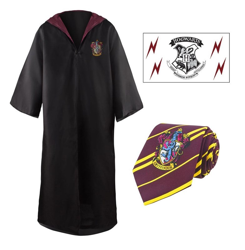 Pack déguisement robe de sorcier Gryffondor