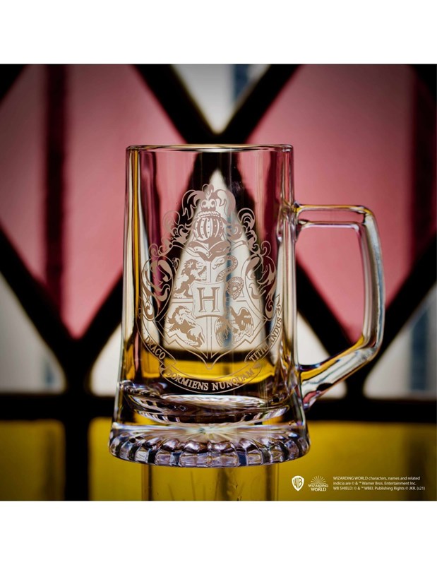 Chope Poudlard en verre sablé Arribas - Harry Potter