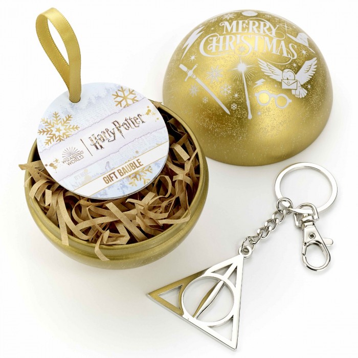 Boule de Noël Vif d'Or et porte-clés Reliques de la Mort - Harry Potter