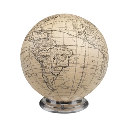 Globe Vaugondy Black or Ivory
