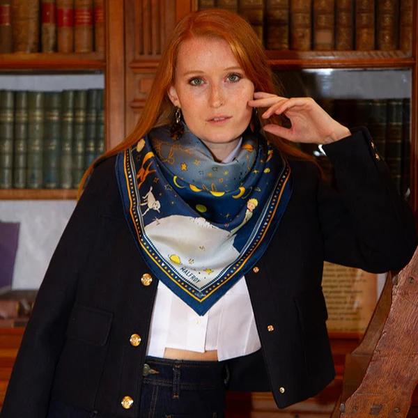 Carré de soie 90, la nuit du Petit Prince