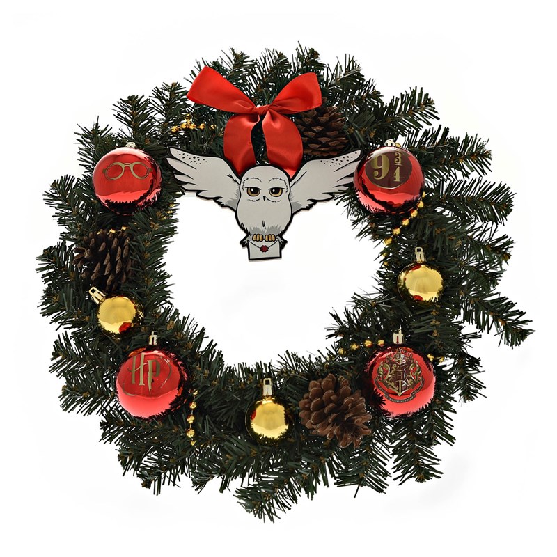 Couronne de Noël sapin Hedwige - Harry Potter