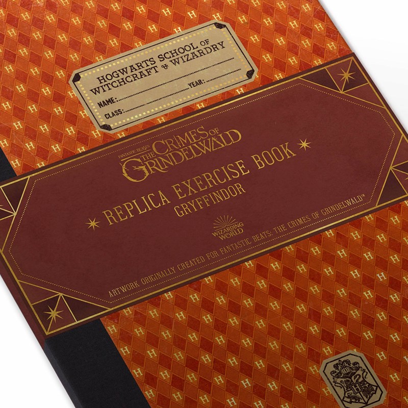 Réplique cahier d'exercices Gryffondor de 1910