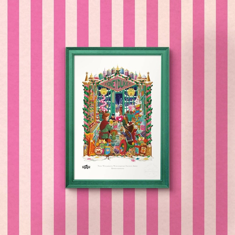 Art print Honeydukes MinaLima - Harry Potter
