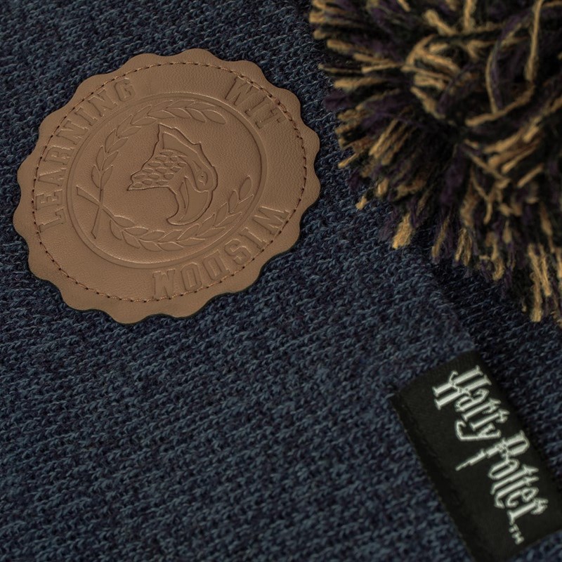 Bonnet Poufsouffle rayé à pompom - Harry Potter