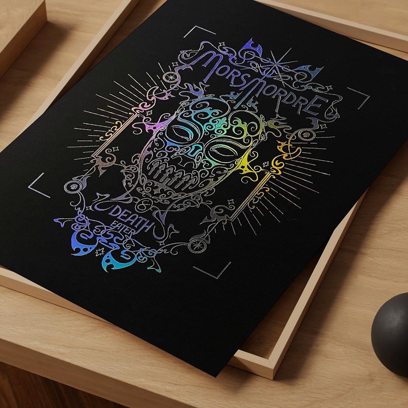 Artprint Mangemort dorure à chaud - Harry Potter