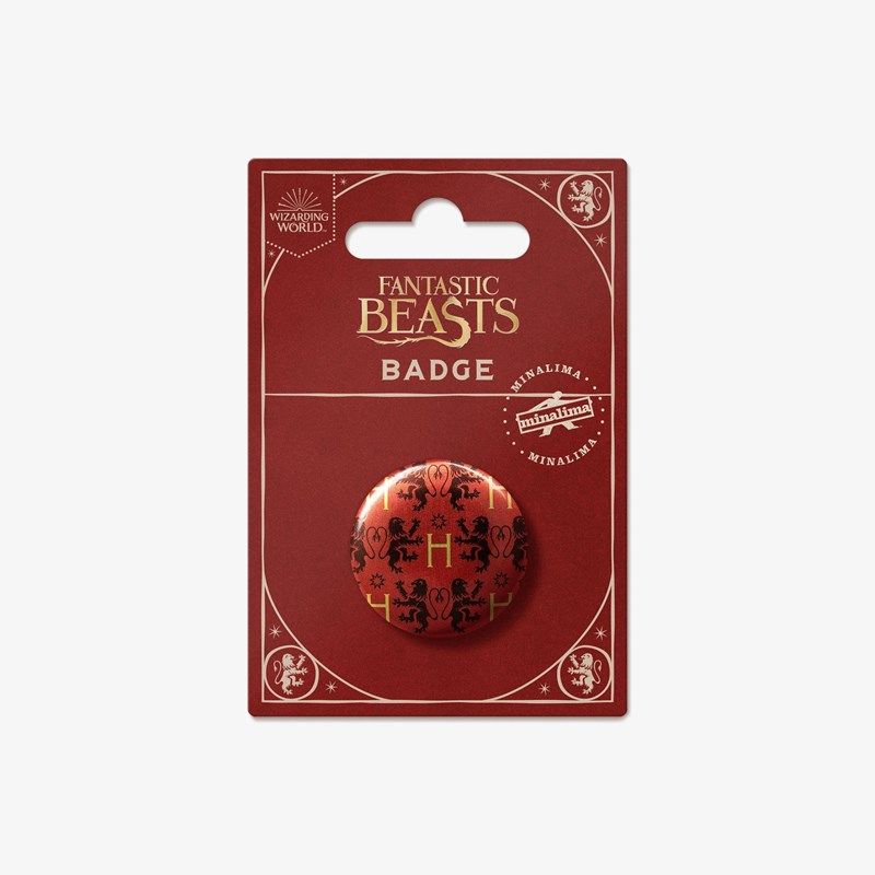 Badge motif Gryffondor - Les Animaux Fantastiques