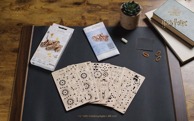 Kit assemblage bois Moto Hagrid - Harry Potter