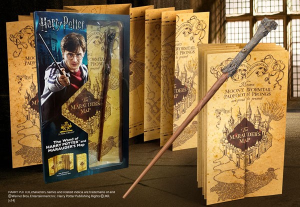 Baguette Harry Potter & Carte du Maraudeur