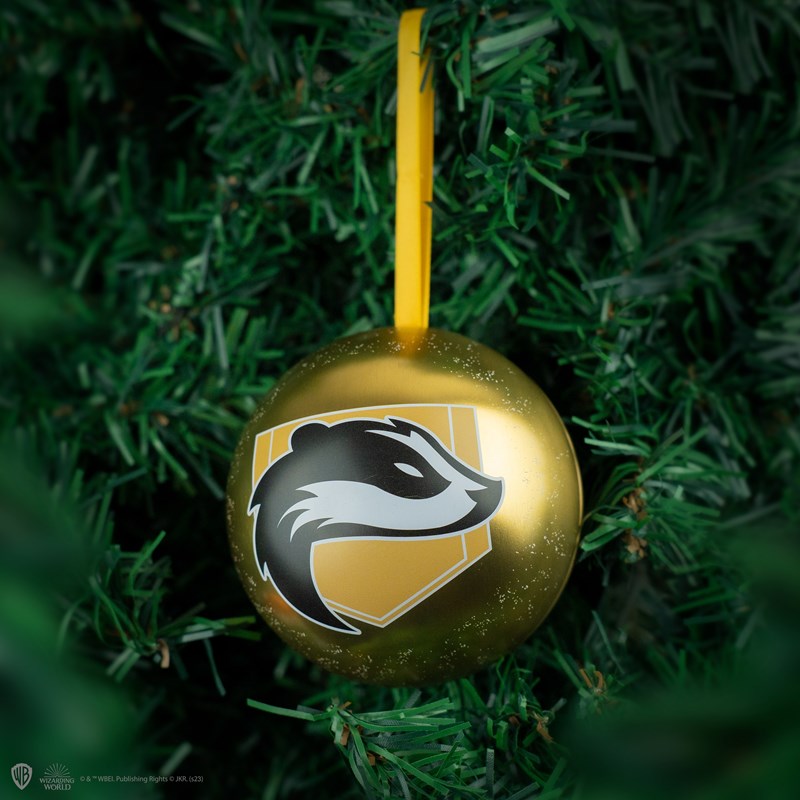 Boule de Noël Poufsouffle + chaussettes - Harry Potter