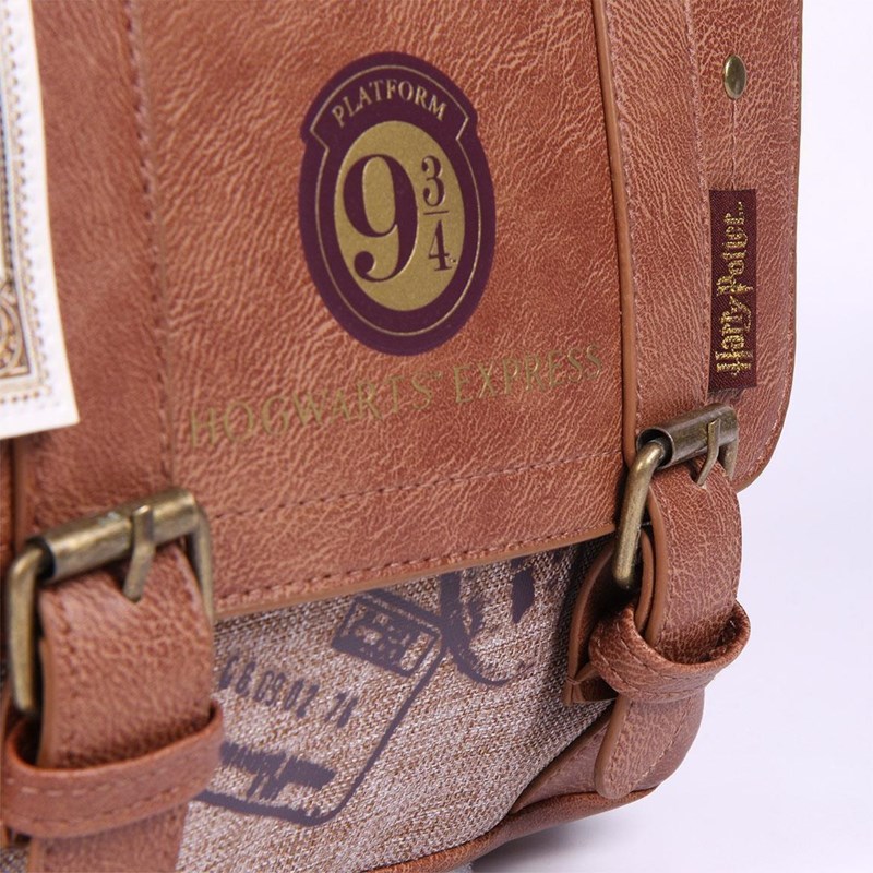 SAC A DOS CUIR BRUN VOIE 9¾ CASUAL - HARRY POTTER
