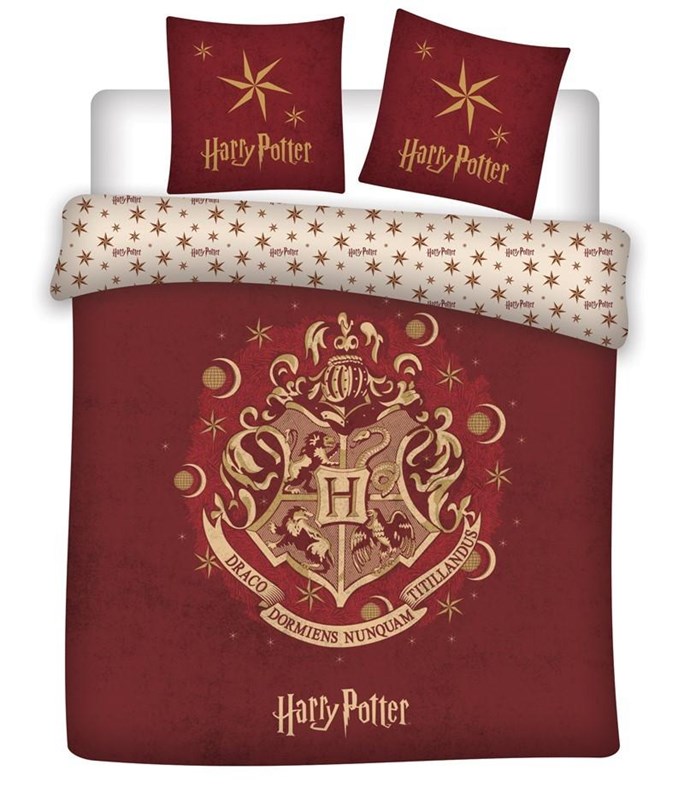 HOUSSE DE COUETTE HARRY POTTER BLASON POUDLARD - 1 ou 2 personnes
