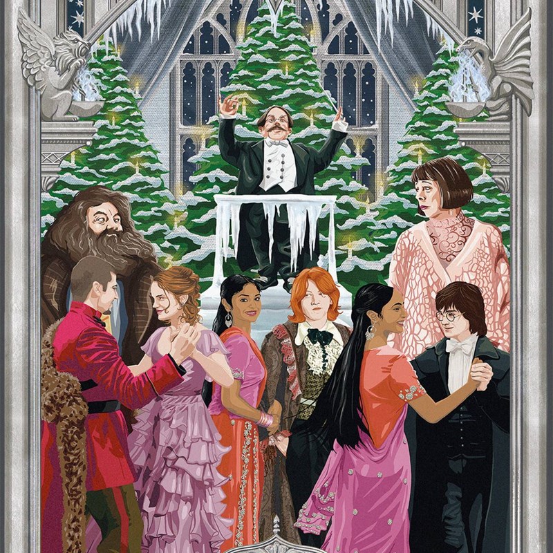 Set 5 cartes de voeux Yule Ball MinaLima - Harry Potter