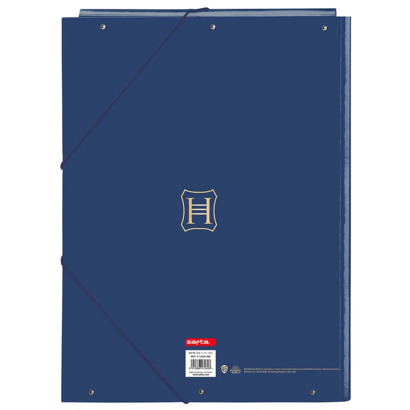 Farde à rabats & élastique Les 4 Maisons Poudlard - Harry Potter