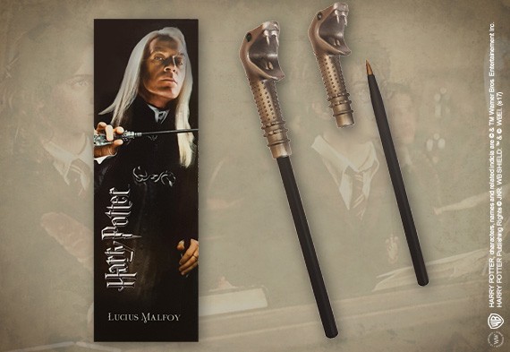 Stylo-baguette & marque-page Lucius Malfoy