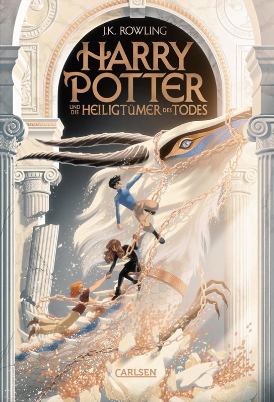 7 tomes Harry Potter ALLEMANDS 25 ans - Couvertures par George Caltsoudas