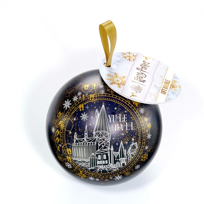 Boule de Noël Poudlard Yule Ball et boucles d'oreilles éclairs - Harry Potter