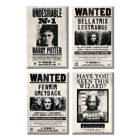 Set magnets Ministry of Magic Wanted Posters