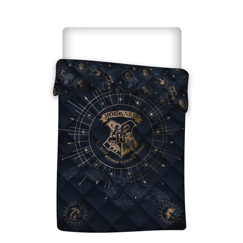 Couvre-lit Poudlard 100% polyester - Harry Potter