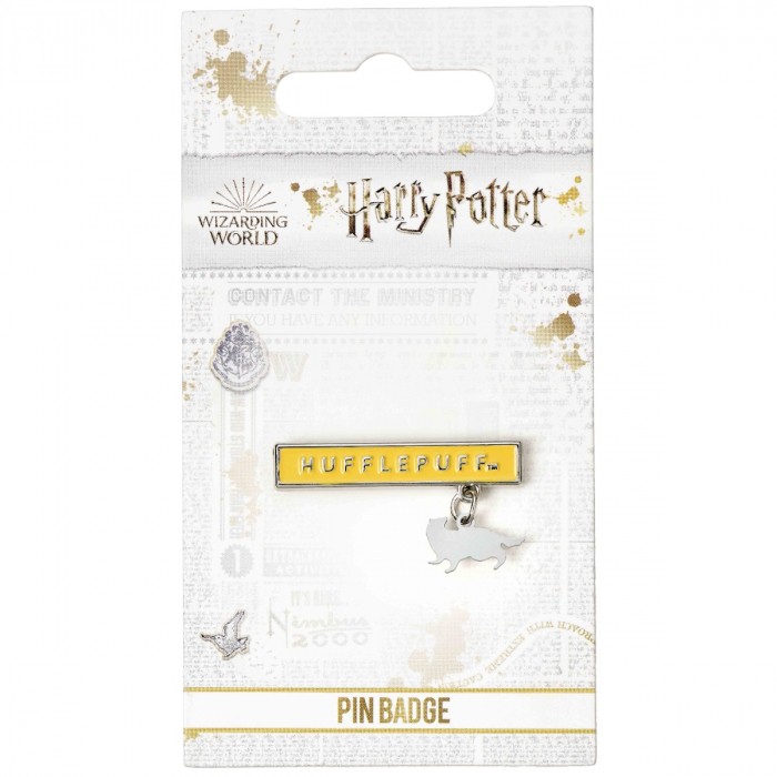 Pins barre et charm Poufsouffle- Harry Potter