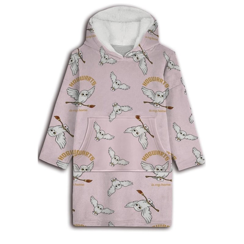 PONCHO FLANELLE HEDWIGE - HARRY POTTER - 7 à 14 ANS