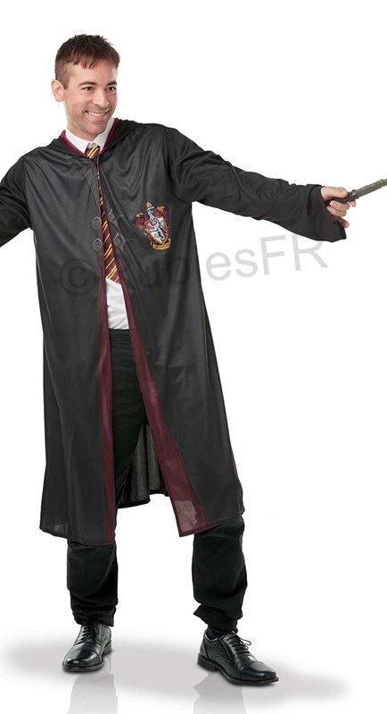 Déguisement adulte Harry Potter + Baguette + Cravate