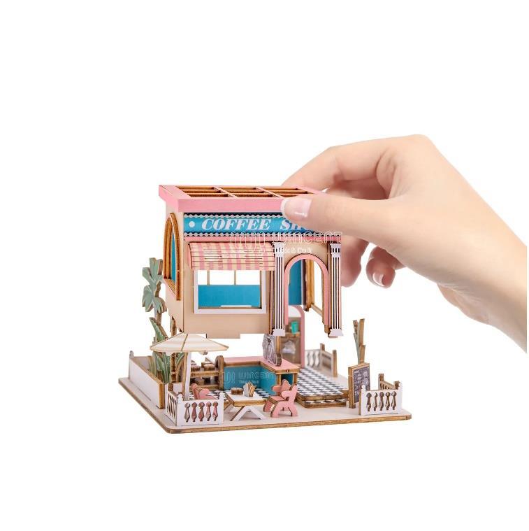 Puzzle 3D en bois British Coffee Shop