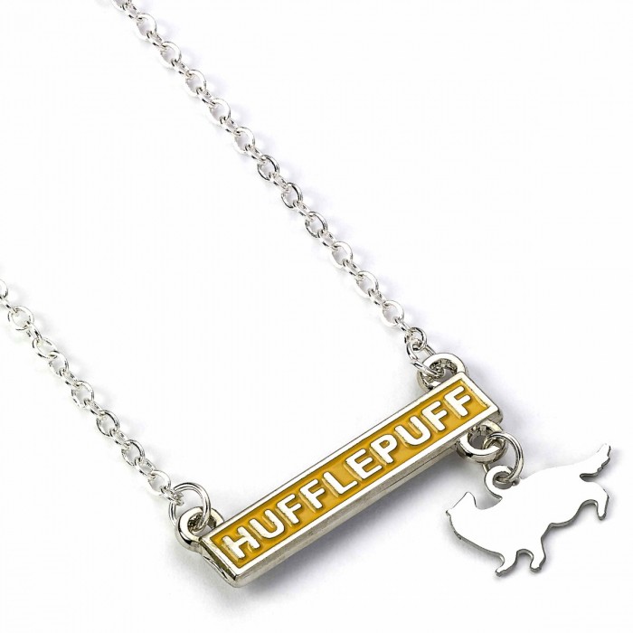 Collier Poufsouffle barre & charm - Harry Potter