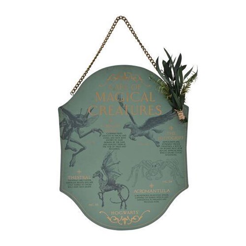 Plaque en bois Herbology Créatures Magiques - Harry Potter