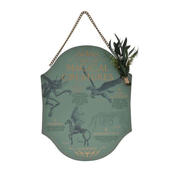 Plaque en bois Herbology Créatures Magiques - Harry Potter