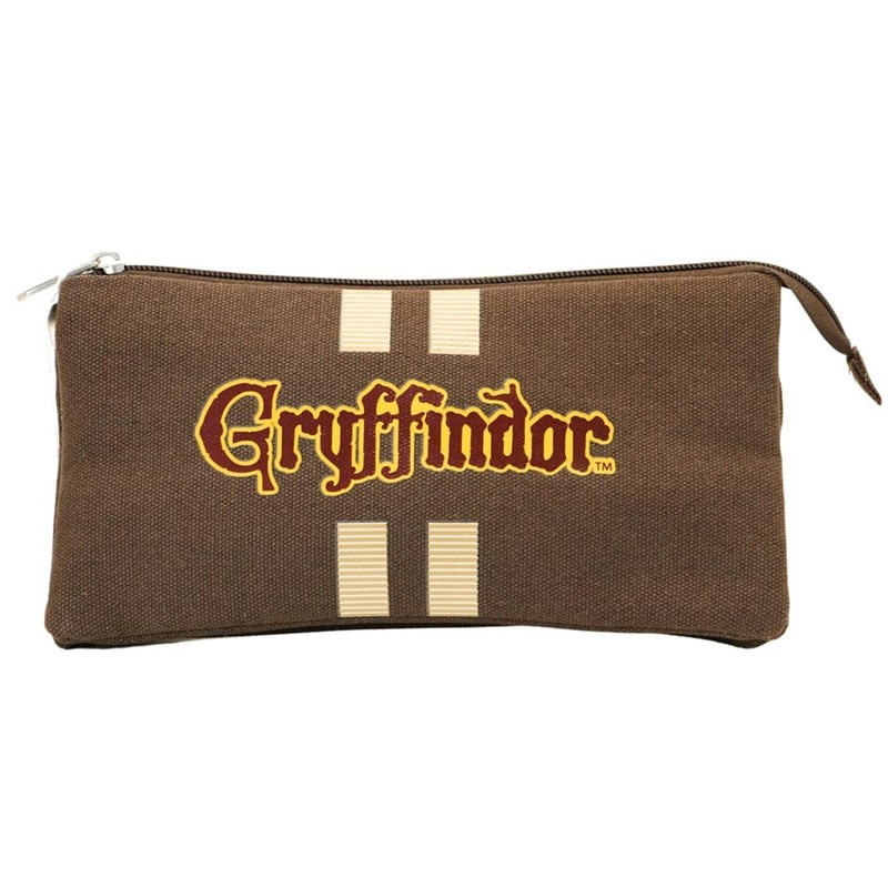 Trousse plumier triple Serpentard - Harry Potter